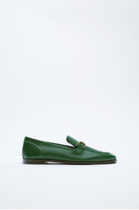 MOCASINES DE CUERO PLANO SUAVE ZARA