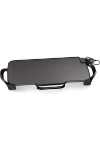 Plancha eléctrica con asas extraíbles, 22 pulgadas