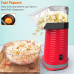 Máquina de palomitas de maíz de aire caliente, máquina de palomitas de maíz para el hogar, no necesita aceite, color rojo, 1200 W