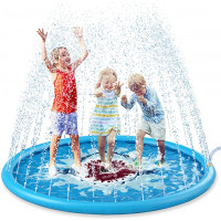 Colchoneta de juego para salpicaduras de agua de 68 pulgadas, divertida para niños, niños y niñas, al aire libre, fiestas
