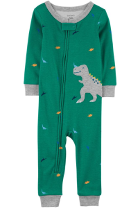 Dinosaurio De 1 Pieza 100% Ajustado Algodón Sin Pies PJ
