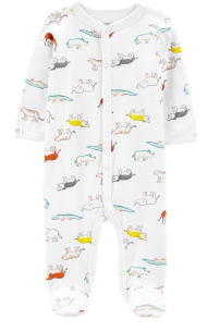 Animal Snap-Up Cotton Sleep & Play