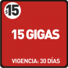 RECARGA CLARO 15 dólares (15g) 