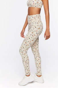Leggings con estampado de terrazo activo