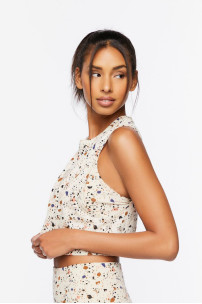 Camiseta sin mangas con estampado Active Terrazzo