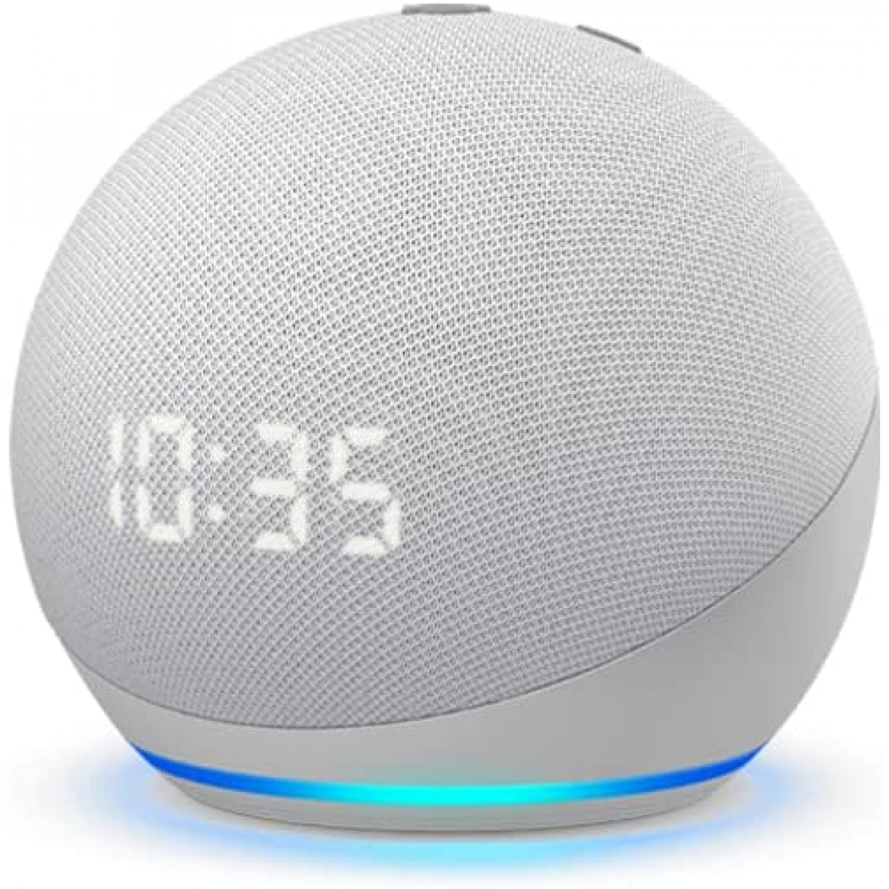 Echo Dot (4ta Generación) | Parlante inteligente con reloj y Alexa | Glaciar Blanco Echo Dot (4ta Generación) | Parlante inteligente con reloj y Alexa | Glaciar Blanco