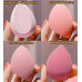 Yuyongtai - Juego de 4 esponjas de maquillaje multicolor para maquillaje líquido, crema y polvo seco y húmedo (amarillo)
