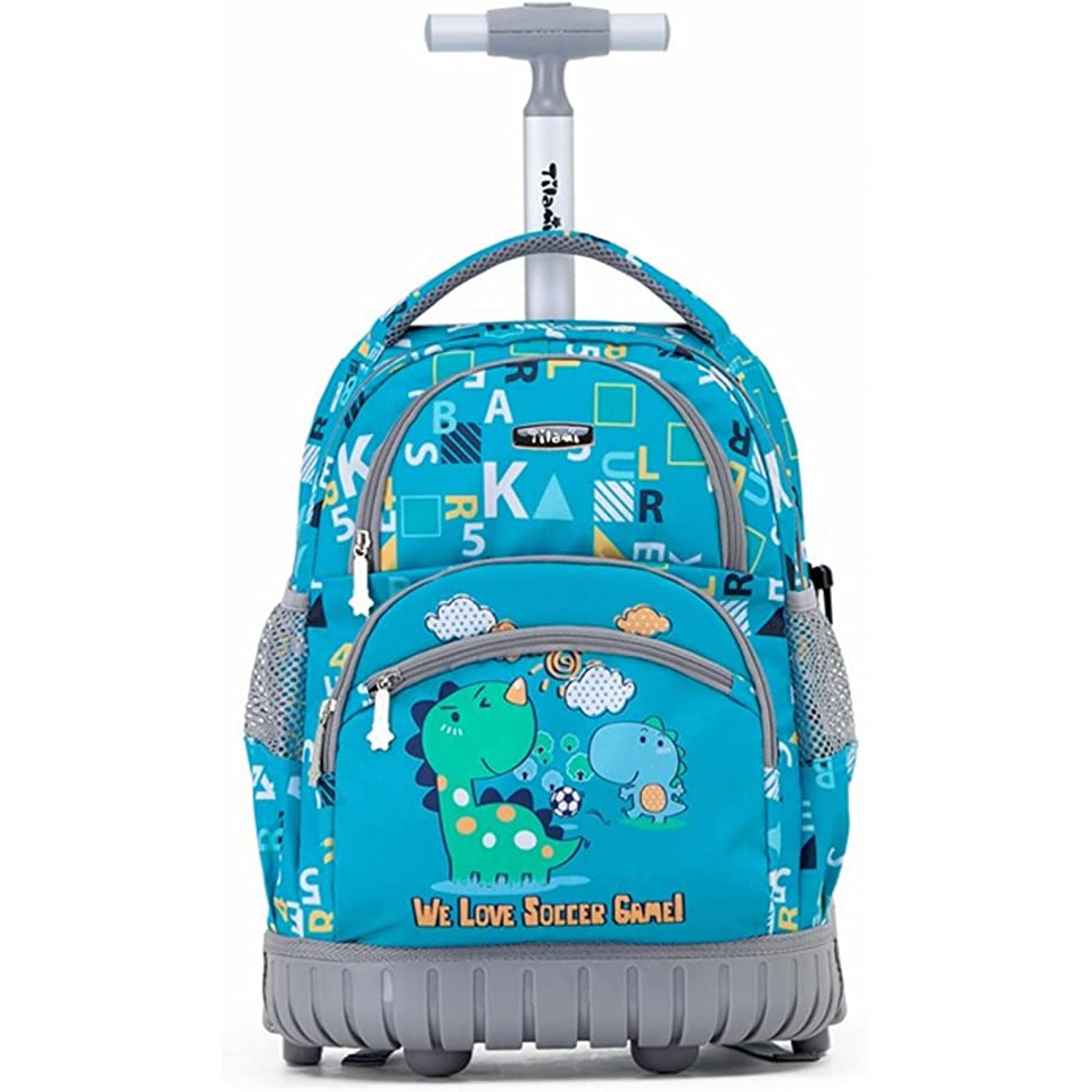 Tilami - Mochila con ruedas para niños y niños, para la escuela, universidad (16 pulgadas)