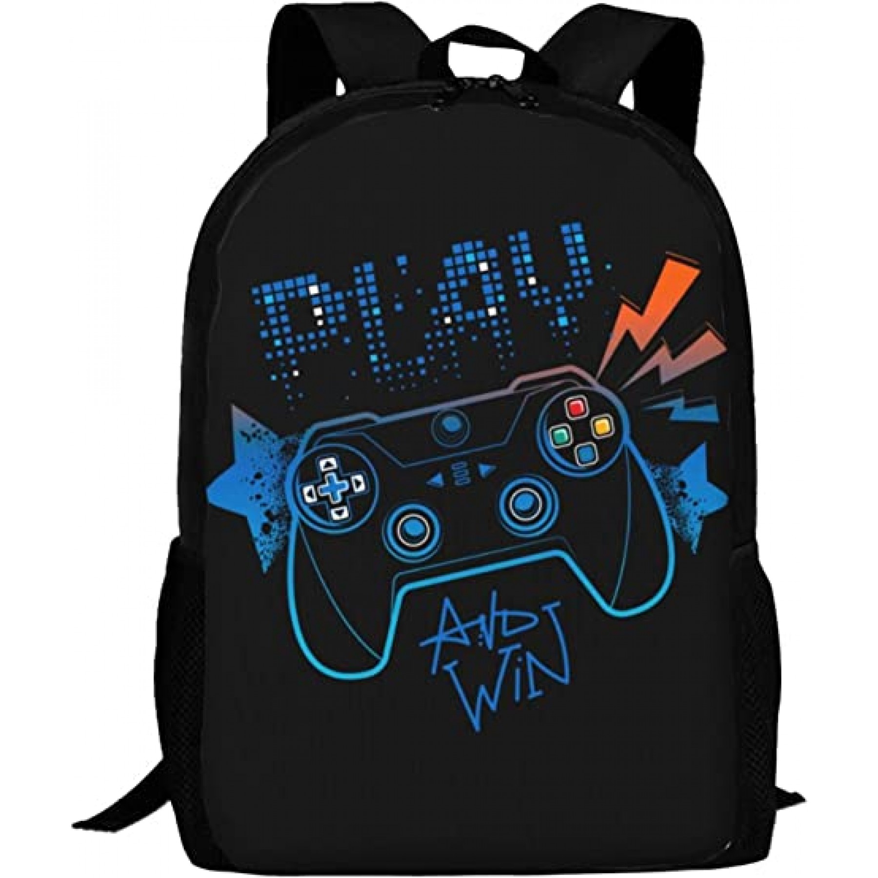 Mochila para niños y niñas, lindas bolsas escolares ligeras para libros, senderismo, viajes, escuela, camping, al aire libre, Juego Azul, 17 Mochila para niños y niñas, lindas bolsas escolares ligeras para libros, senderismo, viajes, escuela, camping, al aire libre, Juego Azul, 17