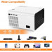 Proyector portátil, SWZA Native 1080P proyector para cine en casa/película al aire libre, proyector de vídeo compatible TV Stick, HDMI, USB, teléfono inteligente [pantalla de 100 pulgadas incluida]