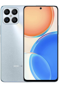 Honor X8 - ROM de 128 GB de doble sonido + 6 GB de RAM (solo GSM | Sin CDMA) Desbloqueado de fábrica 4G/LTE Smartphone (titanio plateado) - Versión internacional
