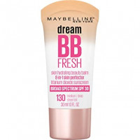 Maybelline - Crema Dream BB Fresh, hidratante para la piel, 8 en 1, bálsamo de belleza, perfector de la piel, con amplio espectro SPF 30, cobertura de tinte transparente, sin aceite, mediano, 30 mL