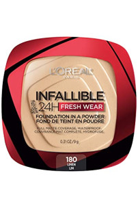 L'Oreal Paris - Maquillaje base en polvo Infallible Fresh Wear, hasta 24 horas de uso, arena, 0.31 onzas