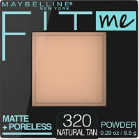 Maybelline New York Fit Me Mate + maquillaje en polvo sin poros, Total 1