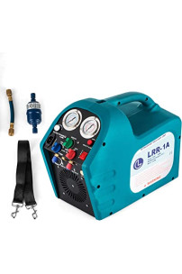 DreamJoy Máquina de recuperación de refrigerante portátil de 1/2 HP, 115 V CA, máquina de reciclaje de refrigerante automotriz HVAC 558 psi, unidad de recuperación de refrigerante, herramienta de reparación de aire acondicionado (115 V)